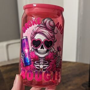 Broke & Bougie Reusable Plastic Cup New!